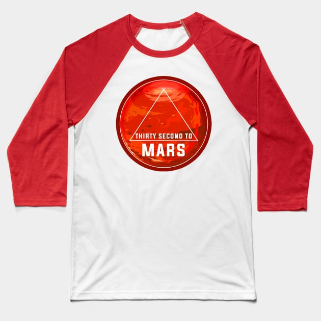 Red second mars Baseball T-Shirt by Roni Dan Neni